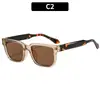 2026 Nuevas Gafas de Sol Cuadradas con Tachuelas de Moda Europea y Americana Casual Trendy Versátiles Elegantes Gafas con Sensación de Alta Gama