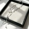 Exquisita Cadena de Clavícula de Cristal con Lazo de Circonita, Collar con Borla de Perla en Forma de Gota de Agua, Gargantilla Multicapa
