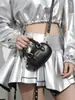 Estilo Novo de Inverno 2025 Casual Personalizado Bolsa Almofada Tendência da Moda Simples Feminina Textura Bolsa de Ombro Único Transversal