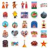 50 Tarjeta de Viaje Rusia Paisaje al Aire Libre Dibujos Animados Lindo Impermeable Decorativo Taza de Agua Manual de Pegatinas