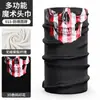 Pañuelo Mágico Versátil Rpet 3D Sin Costuras Protector de Cuello Máscara de Ciclismo Estampado de Calavera Protector Solar para el Cuello