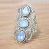 Anillo Huitan de estilo retro, estilo europeo y americano, con personalidad creativa, estilo ovalado y diseño dominante de flores.