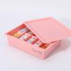 Caja de almacenamiento de ropa interior a prueba de polvo calcetines con tapa ropa interior artículos diversos almacenamiento clasificación rejilla sujetador ropa interior caja organizadora al por mayor