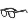 Gafas de sol con montura redonda, estilo retro, personalizadas, sencillas e informales, modernas y con protección UV para sesiones de fotos callejeras.