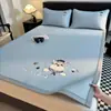 Polietileno de Gama Alta (Pe) Juego de Tres Piezas de Esterilla Refrigerante de Seda de Hielo, Esterilla Refrigerante de Frijol de Hielo, Lavable a Máquina, Adecuada para Estudiantes, Esterilla Suave Individual o Doble