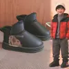 Zapatos de Algodón para Niños 2026 Estilo Nuevo para Invierno y Otoño Modernos Versátiles para Niñas Botas de Nieve Gruesas de Felpa para Niños Medianos y Grandes Zapatos de Pan