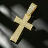 Europeo y Americano Más Vendido Aleación Incrustada de Diamantes Cruz Cadena Cubana Personalizada para Hombre Tendencia Hip-Hop Colgante Collar Joyería al por Mayor