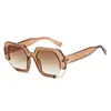 Gafas de Sol de Estilo Europeo y Americano, Nuevas, Retro, Montura Cuadrada, Bloqueo de Color, Estilo Callejero, Protección Solar para Exteriores, Gafas de Sol de Moda para Hombres y Mujeres