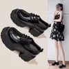 Zapatos de plataforma de moda para mujer, novedad otoño 2026, mocasines sin cordones de cuero suave, suela gruesa, que aumentan la altura, zapatos casuales versátiles
