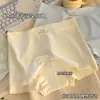 Novidade de Verão Calcinhas Boxer Femininas, Calcinhas de Quatro Cantos Estilo Europeu, Calcinhas de Seda Gelada, Calcinhas Femininas de Algodão 10A com Entrepernas Estendido, Respiráveis, Cintura Média