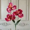 3 Flores de Íris Artificiais para Decoração de Casamento, Decoração de Casa, Adereços de Fotografia e Arranjos Florais