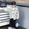 Jaqueta Infantil Masculina Primavera e Outono Estilo Coreano Criança Bonita Casual Top Menino Travesso Legal Hip Hop Roupa Exterior Comércio Exterior Atacado