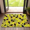 Felpa de Cristal Dibujos Animados Adorables Gafas Pato Amarillo Bienvenido a Casa Felpudo Sala de Estar Dormitorio Sofá Cocina Felpudo