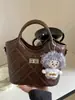 2026 Nuevo Bolso de Mano Casual de Moda Tendencia Color Sólido Simple para Viajes Diarios Bolso Cubo Elegante de Un Solo Hombro Cruzado