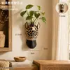 Animais da Selva Criativos Vaso de Flores 3D de Parede Decoração de Ornamentos para Jardim de Pátio Interno Externo Utensílios Decorativos