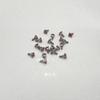 Pendientes de botón con incrustaciones de circonita de cuatro garras de aleación de titanio implantado SMTNEK ASTM F-136, accesorios de joyería