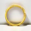 Pulseira Sha Jin Rattan Acácia Banhada a Ouro Luxo Leve High-end Flor Presente de Casamento Pulseira de Abertura Push-pull Ajustável