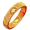 Pulsera Popular de Oro de Arena Vietnamita Imitación con Diseño de Cierre Abierto Hueco, Versátil de Lujo Ligero, Suministro Popular para Transmisiones en Vivo de Influencers de Moda