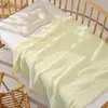Toalhas de banho de gaze lisa transfronteiriças, algodão puro grau A, gaze bolha lavada, mantas macias e absorventes para bebê, direto do fabricante