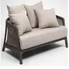 Novo Estilo Chinês Móveis de Sofá de Rattan para Exterior Cadeira de Rattan Sofá de Rattan Sofá de Rattan para Terraço Mesa de Centro de Imitação de Rattan para Exterior Combinação