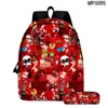 Novo Produto Transfronteiriço 2025 Conjunto de Duas Peças Mochila Forsaken Gubby, Estojo e Lancheira com Estampa