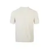 Yidao Vintage 2026 Verano Nuevo Suéter de Punto de Lino y Algodón Manga Corta Unisex Estilo Old Money Cuello Redondo Holgado Color Sólido Top