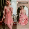 Bata de Noche de Terciopelo Sexy Otoño e Invierno Xianyi, Bata de Noche Sexy de Encaje Tentación V Profunda Pura Deseo de Alta Gama, Ropa de Casa para Mujer 489