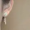 Pendientes de Borla con Forma de Corazón de Lujo Ligero Modelo Nuevo 2025 Pendientes Elegantes de Gama Alta Estilo de Moda Versátil Accesorios de Nicho para Celebridades de Internet