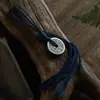 Latão Antigo Espírito da Montanha Amuleto da Sorte Chaveiro de Carro Pingente Amuleto da Paz Decoração de Carteira Bolsa de Couro Presente para Homens e Mulheres
