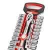 Juego de Herramientas de Llave de Enchufe Eléctrica Delixi Llave de Carraca Hexagonal Exterior Juego Multifuncional Universal para Reparación de Automóviles