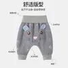 Pantalones de Felpa para Bebé para Otoño e Invierno, Ropa Exterior Delgada con Felpa Integrada para Bebés, Pantalones de Algodón con Fondo Amplio para Niños y Niñas, Pantalones Térmicos para Niños Pequeños