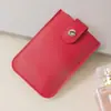 Suporte de Cartão Retrátil Camada Oculta com Botão de Pressão Porta-Cartões de Visita Universal em Couro PU com Vários Compartimentos