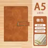 Caderno com Logo Impresso, Livro de Registros de Couro Macio para Escritório, Conjunto em Caixa de Presente, Caderno de Aparência Sofisticada com Fecho Magnético