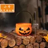 Decoraciones de Halloween Linternas de Calabaza Cajas de Dulces Portátiles para Niños Cubos de Calabaza Dulces o Travesuras Pequeños Regalos Juguetes Linternas de Calabaza