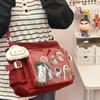 Nueva Bolsa Mensajera Estilo Universitario para Mujer, Gran Capacidad, Versátil, Simple, Bolsa Transparente para Dolor, Bolsa de Hombro Cruzada para Clase de Estudiante