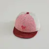 Sombrero de Bebé Qiunan Verano Nuevo Estilo Cuadros Pony Infantil Parasol Sombrero de Protección Solar para Bebé Gorra de Béisbol para Niños