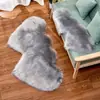 Tapete de pelúcia fofo multicolorido de pelo longo, formato de coração de pele sintética, coração de amor, coração duplo, duas pessoas, casal, hotel, celebração de casamento