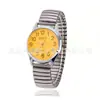 Relojes para Hombres de Mediana Edad y Mayores, Discos Digitales Grandes, Relojes para Mujeres, Correas de Acero, Correas Elásticas de Resorte, Relojes para Mayores, Regalos para Eventos, Relojes de Cuarzo para Hombres