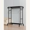 Nuevo sencillo y doble poste con tendedero de ramas móvil de piso muebles sencillos dormitorio zapatero/sombrerero sencillo comercio exterior