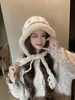 Atacado 25 Anos Outono e Inverno Novo Foto Real Chapéu de Tricô com Franjas Dopamina para Mulheres ao Ar Livre À Prova de Frio e Quente para Mostrar Rosto Pequeno