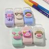 Serie Chou Meng Cinturón Corrector Útiles Escolares Beaver Macaron Estilo ins Alto Valor de Color Cinturón Corrector de Dibujos Animados Conveniente