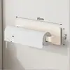 Estante de Almacenamiento Magnético sin Taladro para Cocina, Refrigerador, Lavadora, Estante de Pared para Especias, Estante para Almacenamiento de Papel Film para Uso en Refrigerador