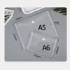 Atacado do fabricante sacos plásticos para documentos de estudante a6, sacos de arquivo, sacos de arquivo a5 transparentes em branco com botão de pressão de PP, impressão colorida