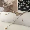 Collar de Lujo Ligero Estilo Palacio de Gama Alta para Mujer, Athena Dulce-Cool Borla Doble Capa Estilo Chica Picante Accesorio Gargantilla Moderno