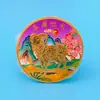 Medalha Comemorativa do Ano do Bode, Moedas de Ano Novo Coloridas Banhadas a Ouro e Prata, Moedas Comemorativas do Zodíaco do Ano do Bode, Pequenos Brindes de Eventos Promocionais