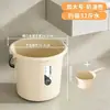 Balde de Armazenamento de Água de Grande Capacidade com Tampa, Balde de Plástico Espessado para Uso Doméstico, Conjunto de Baldes para Dormitório Estudantil, Balde para Imersão dos Pés e Lavanderia