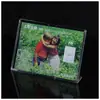 Tarjeta de Señalización de Escritorio de Plexiglás Acrílico Personalizada tipo L tarjeta de escritorio tarjeta de exhibición vertical de escritorio soporte de exhibición publicitaria