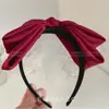 Diadema de lazo grande estilo Song Zhiya para mujer, parte superior craneal alta, negro de gran tamaño, pasador, diadema, tocado, accesorios para el cabello