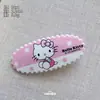 Pinza para el Cabello Hello Kitty Rosa y Azul, Dulce y Fresca, Lindo Estampado de Estrella de Cinco Puntas, Pinza de Pato, Pasador, Accesorio para el Cabello para Mujeres