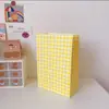 Saco de Papel Kraft Xadrez Colorido Ins Saco de Presente para Menina Saco de Embalagem para Presente de Armazenamento Saco para Armazenamento de Doces Personalização
